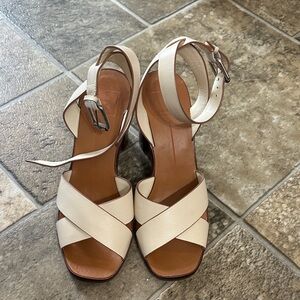 Dolce Vita Cream Strappy Sandals